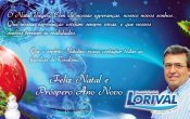 Cart&atilde;o de Natal do Deputado Estadual Lorival Amorim