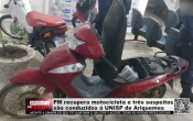 PM recupera motocicleta e três suspeitos são conduzidos á UNISP de Ariquemes – Vídeo