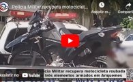 Polícia Militar recupera motocicleta roubada por três elementos armados em Ariquemes – VÍDEO