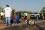 JARU: Motociclista fica gravemente ferido ao colidir traseira de veículo na BR–364
