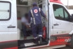 ARIQUEMES: Motociclista sofre ferimento na cabeça após colisão com carro na Av. Canaã