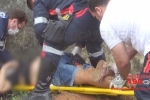ARIQUEMES: Senhora tem perna dilacerada em grave acidente no Setor 09