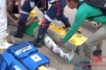 ARIQUEMES: Motociclista fica ferido após colisão com caminhão no Jorge Teixeira