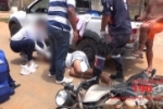 ARIQUEMES: Mulher fica ferida ao colidir com carro em cruzamento no Setor 02