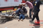 ARIQUEMES: Motociclista fica ferida em colisão com carro na Alameda Brasília