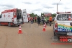 ARIQUEMES: Acidente entre motos deixa vítimas gravemente feridas próximo ao Polo Moveleiro
