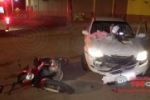 ARIQUEMES: Violenta colisão entre moto e carro deixa vítima ferida em cruzamento no Setor 09