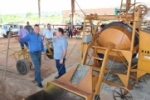 Adelino Follador participa da entrega de Fábrica de manilhas, bloquetes e meio fio em Cujubim