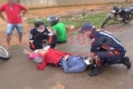 ARIQUEMES: Cachorro atravessa via e causa queda de motociclista na RO–257 – Duas vítimas foram socorridas