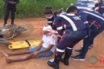 ARIQUEMES: Motociclista fica ferido após colisão com carro no TB–40 Sul