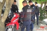 ARIQUEMES: Motoneta roubada é recuperada enquanto trocava pneu em borracharia