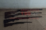 CUJUBIM: Polícia Militar e Polícia Civil apreendem armas e munições em acampamento na Linha 106