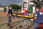 ARIQUEMES: Homem fica ferido em colisão entre carro e moto no 25 de Dezembro