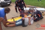 ARIQUEMES: Embriagues provoca acidente na Avenida Jaru no Setor 03