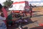 ARIQUEMES: Grave colisão frontal entre motos deixa duas pessoas com fratura e uma criança ferida na RO–257 – Vídeo