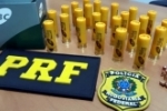 PRF apreende munições de espingarda em Porto Velho/RO