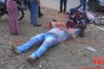  ARIQUEMES: Motociclista fica ferido após colisão com viatura da PM na Av. Candeias