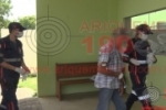 ARIQUEMES: SAMU socorre idoso após sofrer queda de moto na Av. Rio Branco