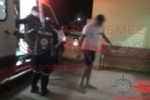 ARIQUEMES: SAMU socorre motociclista ferido após ser fechado por veículo na Av. Tancredo Neves