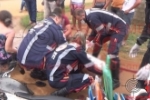 ARIQUEMES: FRATURA EXPOSTA – Motociclista sofre laceração extensa após colisão com veículo no Rota do Sol