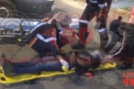 ARIQUEMES: Motociclista fica ferido após colisão com caminhonete na Av. Rio Negro
