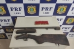 Em Rondônia PRF apreende 2 armas de fogo na noite desta quarta–feira