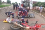 ARIQUEMES: Motociclista fica ferido após colidir com cachorro na Av. Jaru