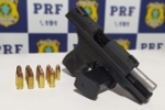 Em Ariquemes PRF detém homem por porte ilegal arma de fogo