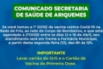 ARIQUEMES: Comunicado importante da Secretaria Municipal de Saúde