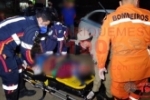 ARIQUEMES: Motociclista sofre Traumatismo Craniano após grave colisão com carro na Av. Canaã