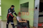 ARIQUEMES: SAMU socorre motociclista ferido após colisão com carro na Av. Canaã