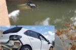 Motorista de 25 anos perde controle da direção e carro cai em rio na RO–257, no distrito de 5º Bec