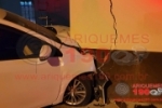 ARIQUEMES: Condutora perde o controle de veículo e colide com estabelecimento no Jd. Europa