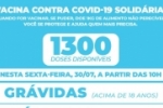 Vacina contra Covid–19 Solidária! Serão 1300 Doses Disponíveis