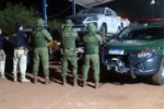 Operação em conjunta das Forças de Segurança Pública na Fronteira recuperam caminhonete roubada; Duas pessoas foram presas