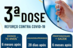 Prefeitura disponibiliza terceira dose da vacina contra Covid–19 para profissionais da saúde