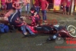 ARIQUEMES: Motociclista sofre fratura em ombro após rampar faixa elevada na Av. Tancredo Neves