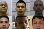 Polícia Militar e Civil do Amazonas divulga nomes e fotos de seis membros de facção que estão foragidos