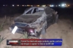 ARIQUEMES: Carro fica destruído após motorista capotar veículo no desvio do Aeroporto – Vídeo