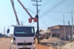 Ariquemes: Semosp realiza manutenção na iluminação do Distrito Bom Futuro