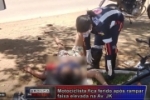 Motociclista fica ferido após rampar faixa elevada na Av: JK em Ariquemes: Vídeo
