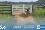 PM recupera motoneta na zona rural de Monte Negro