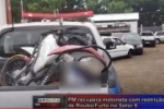 PM recupera motoneta com restrição de roubo no Setor 6 – Vídeo