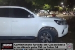 Caminhonete furtada em Cacaulândia é localizada pela PM no Setor 04 – Vídeo
