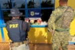 Em Guajará–Mirim/RO, PRF apreende cocaína escondida em sacos de arroz