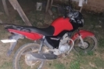 ARIQUEMES: Polícia Militar recupera motocicleta furtada