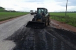 Rodovia que liga o município de Cujubim a BR–364 recebe recuperação asfáltica do DER 