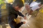 Em Rondônia, PRF encontra mais de 3 Kg de cocaína escondidos em bota de gesso