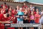 Jogadores do Real Ariquemes visitam fã de 75 anos de idade no Coqueiral – VÍDEO