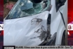 MILAGRE:  Vitimas saem ilesas de grave acidente na BR 364 – Após Carro ficou destruído após ser atingido por peça que soltou de carreta
